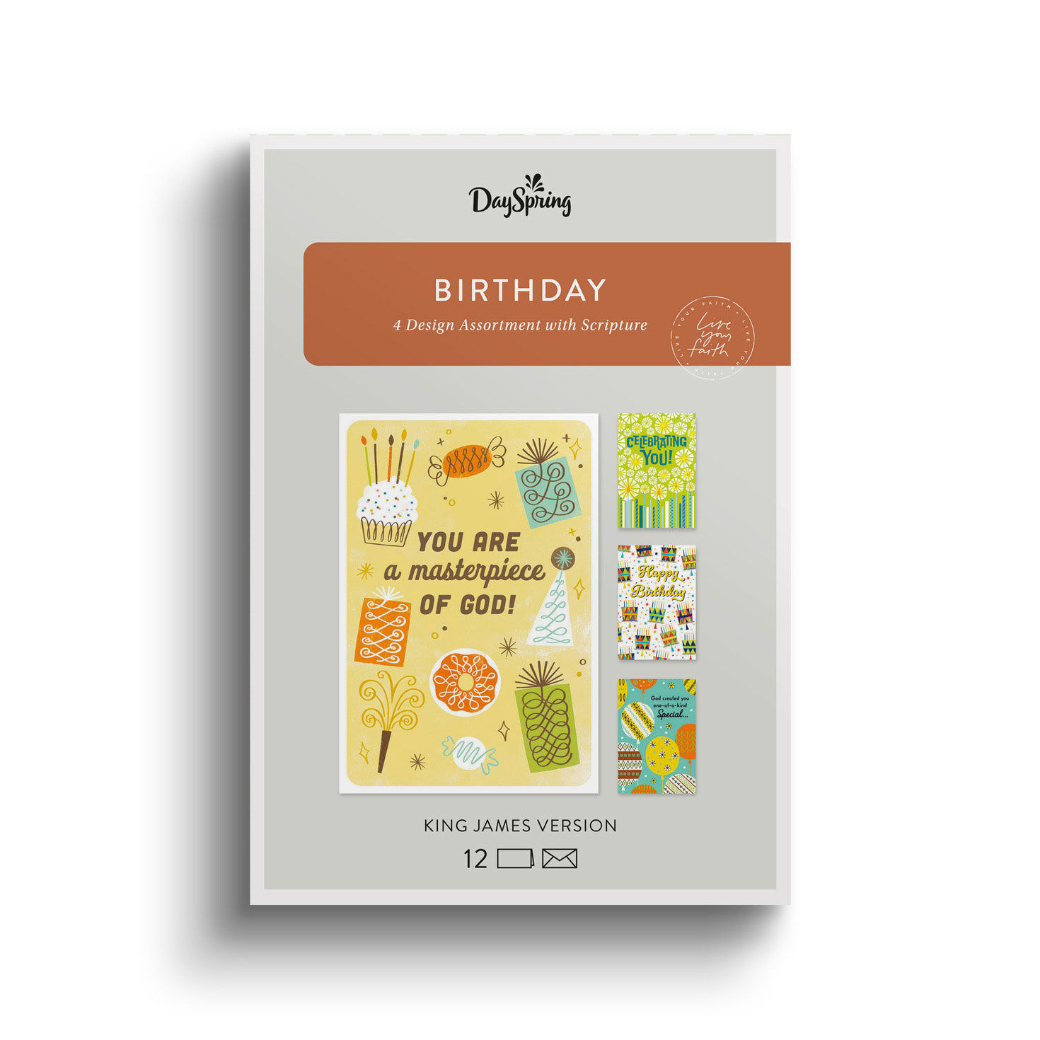 Festive DaySpring Birthday Cards Assortment package front image number 2