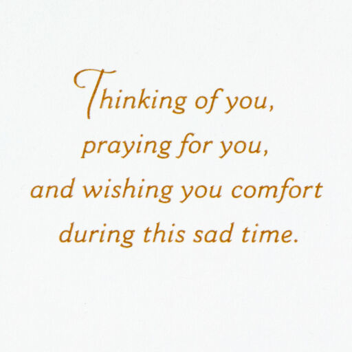 Thinking of You and Wishing You Comfort Sympathy Card, 