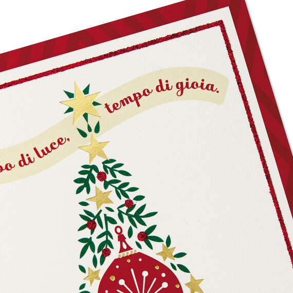Season of Light and Joy Italian-Language Christmas Card, , large image number 4