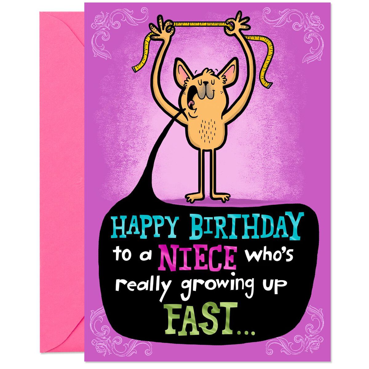 You're Growing Up Fast Funny Birthday Card for Niece - Greeting Cards ...