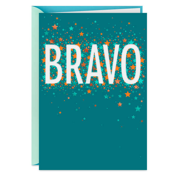 Bold Bravo Congratulations Card