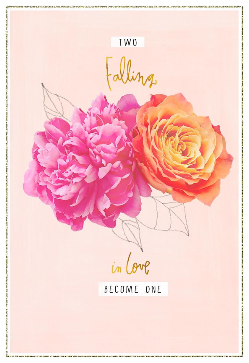 Two Beautiful Brides Wedding Card