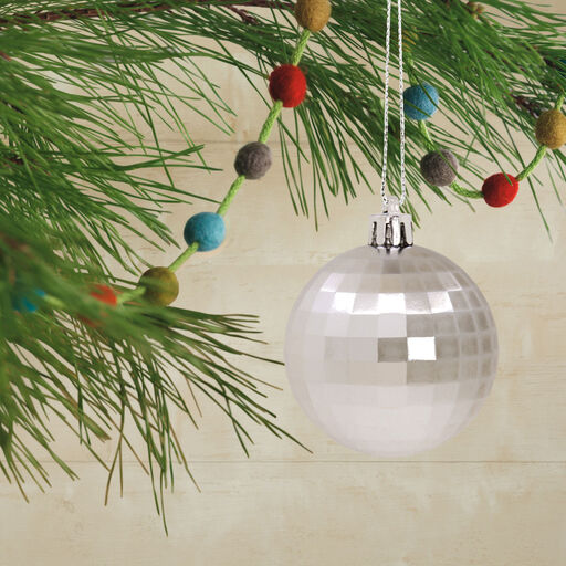 24-Piece Silver Shatterproof Hallmark Ornaments Set, 