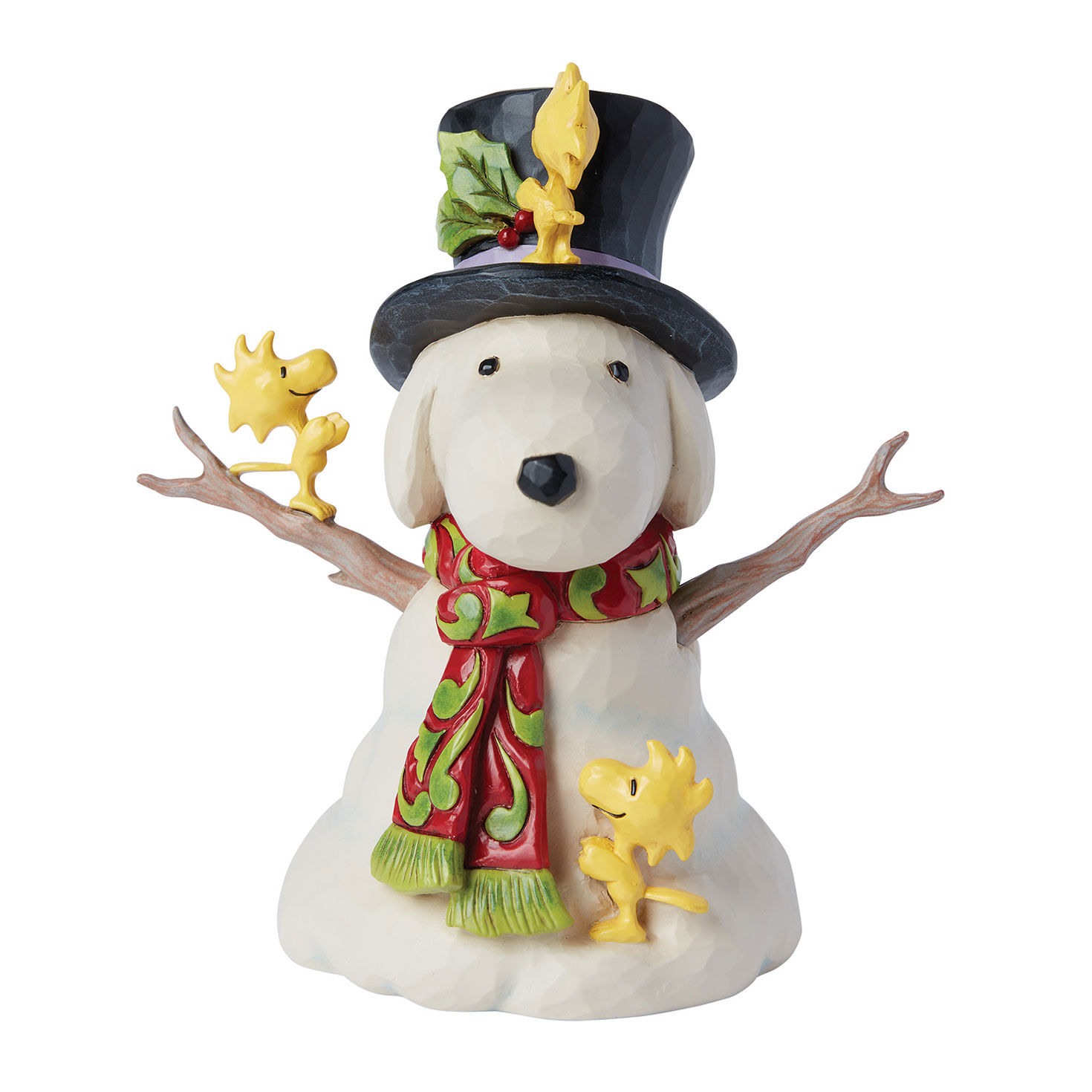 Jim Shore Peanuts Snoopy Snowman Figurine, 5.7"