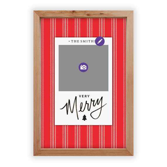 Rustic Very Merry Flat Christmas Photo Card, , large image number 5