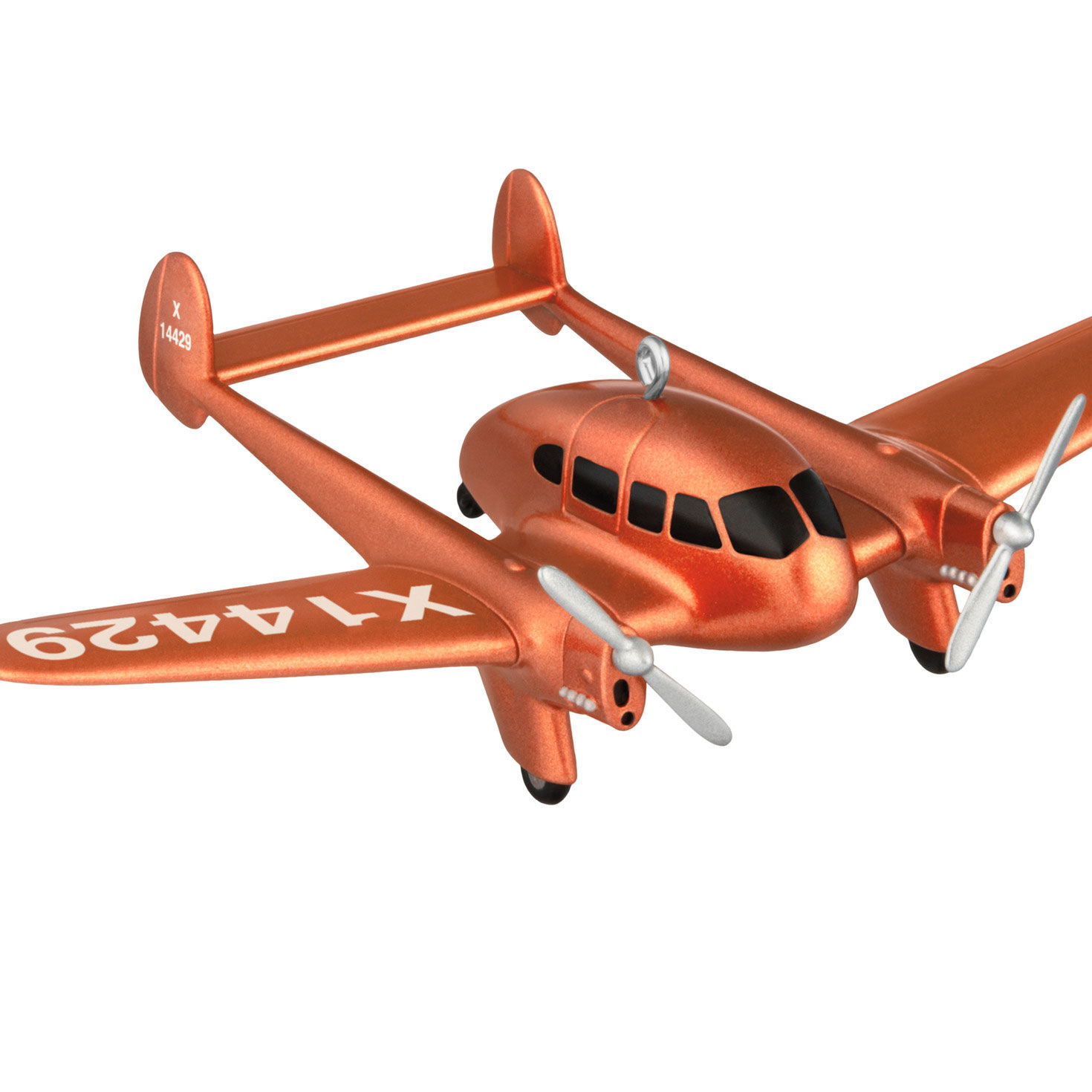 Copper Airplane Keepsake Ornament  image number 5