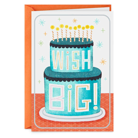 Wish Big Birthday Card, , large image number 1