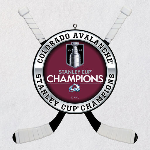 NHL Colorado Avalanche® 2022 Stanley Cup® Champions Hockey Ornament, 