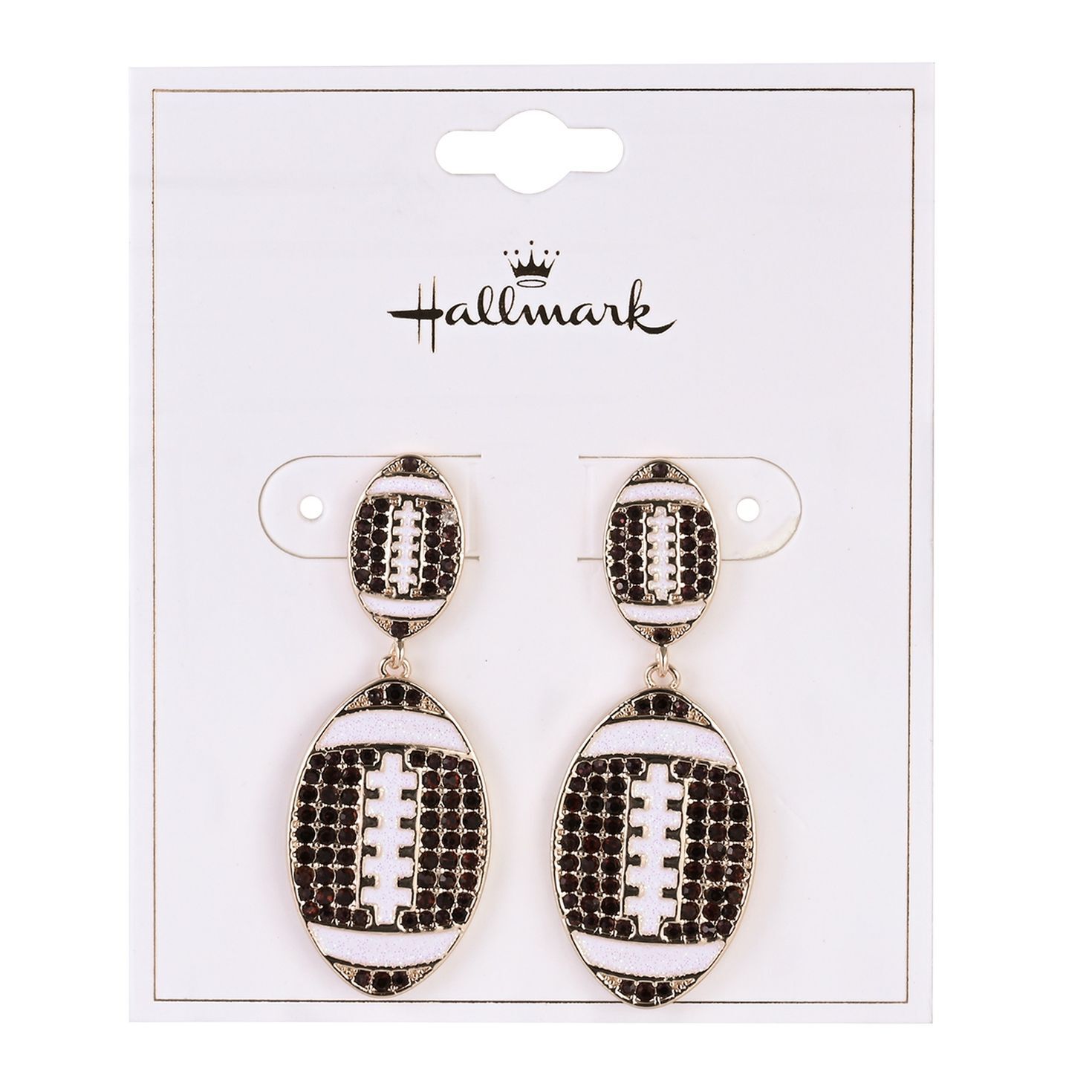 Game Day Stone Football Earrings  image number 4
