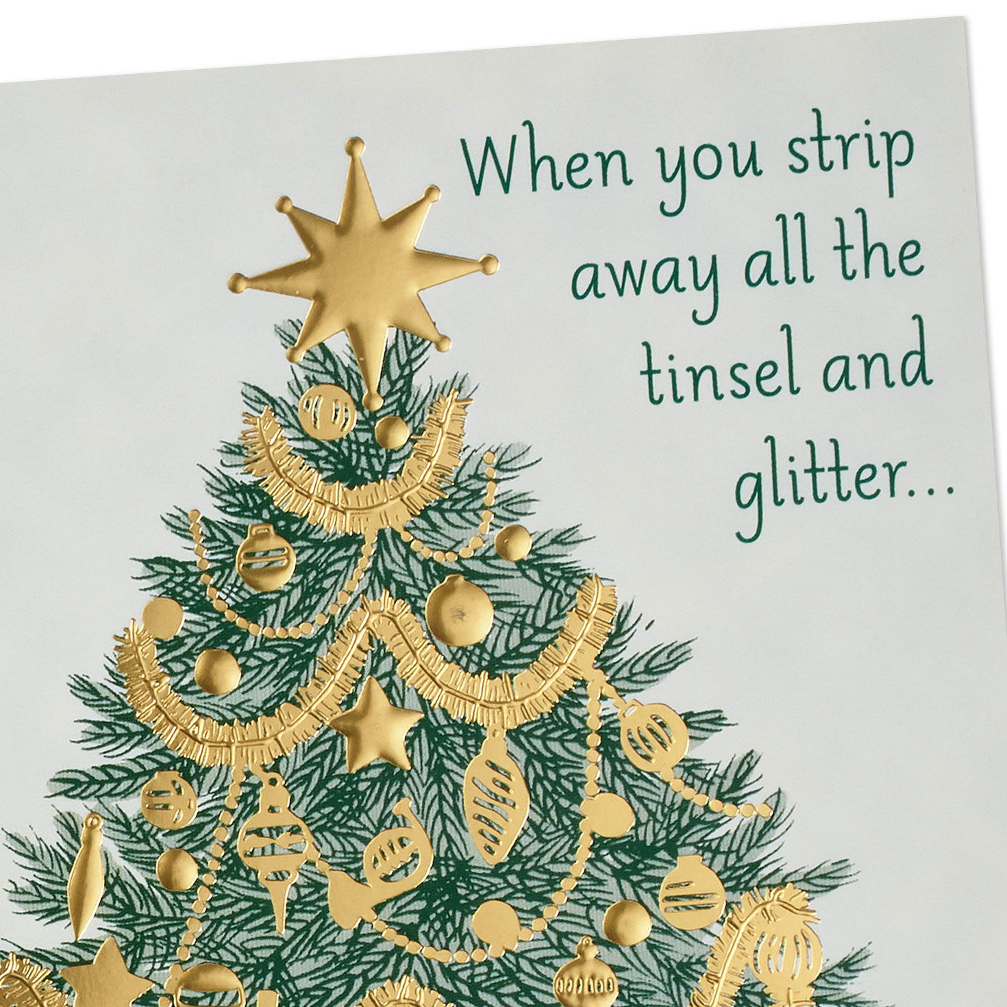 Tree and Cross DaySpring Religious Christmas Cards front detail image number 4