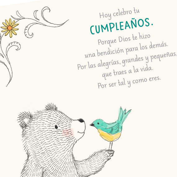 God Made You a Blessing Spanish-Language Birthday Card, , large image number 4