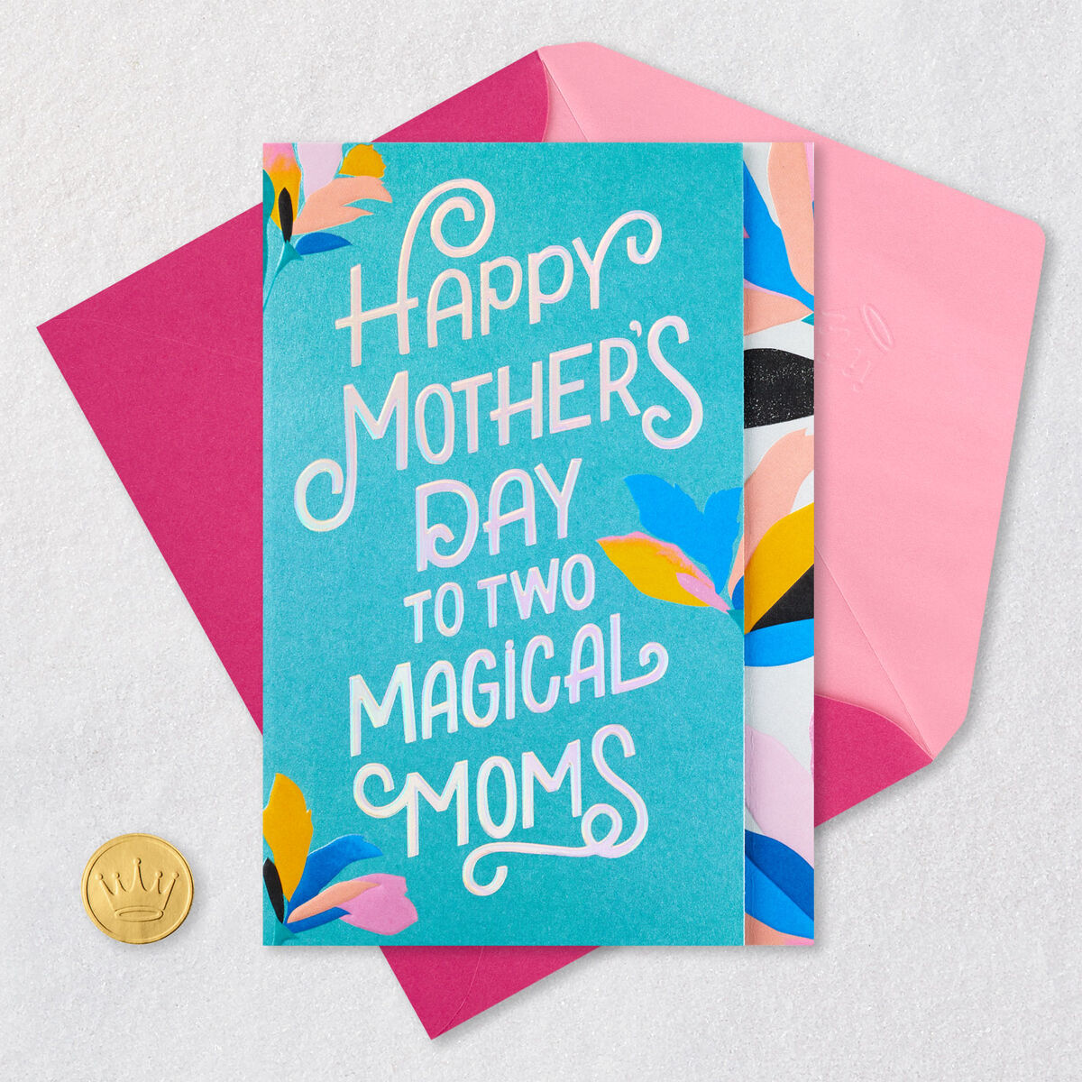 Celebrating Two Magical Moms Mother's Day Card Greeting Cards Hallmark