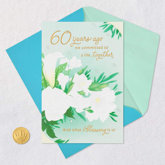 My Friend and My Soulmate 60th Anniversary Card for Spouse, , large image number 6