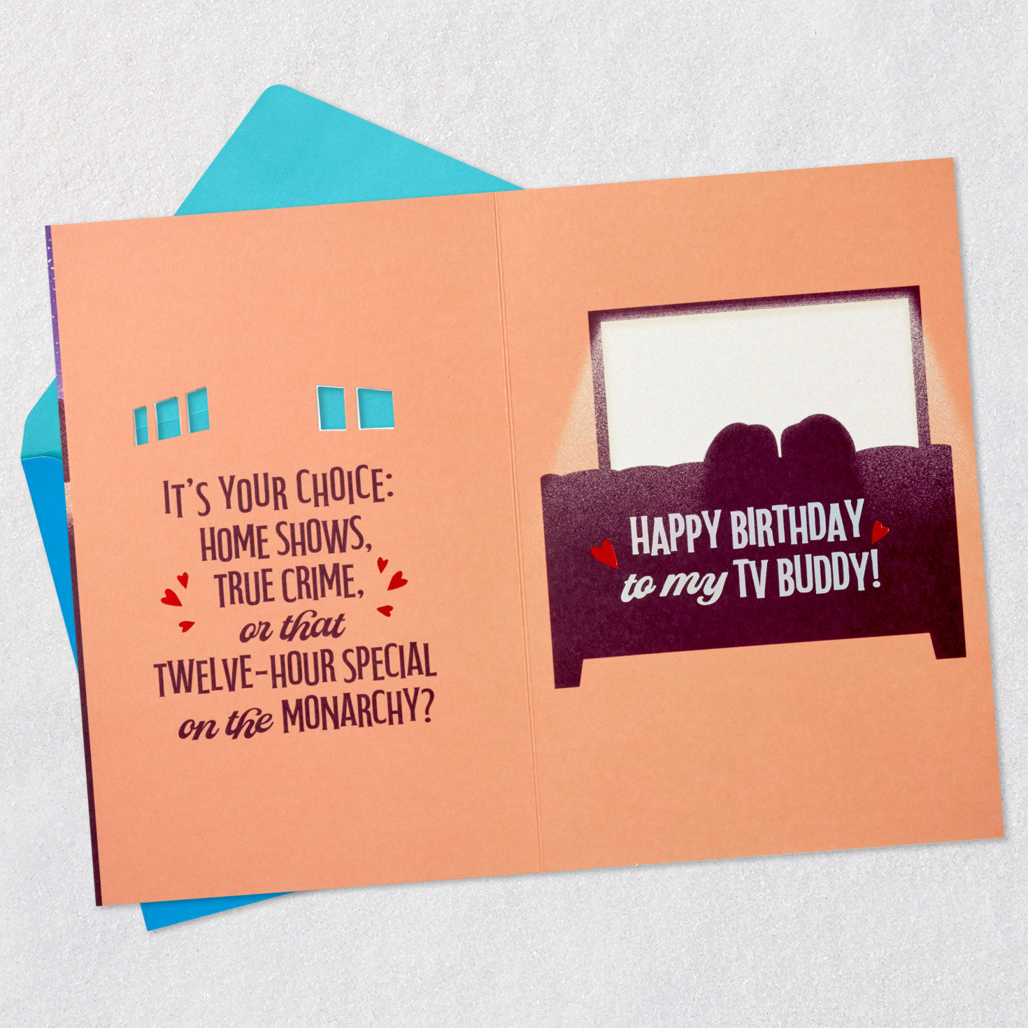 To My TV Buddy Funny Romantic Birthday Card for only USD 4.99 | Hallmark