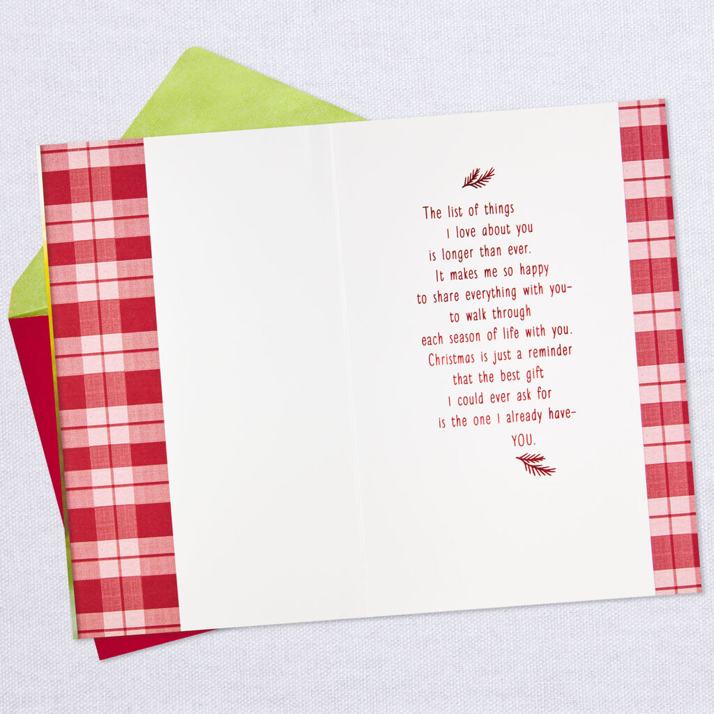 You Are The Best Gift Christmas Card For Husband Greeting Cards
