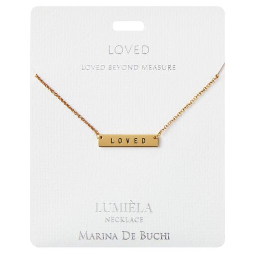 Sentiment Bar Pendant Necklace, 20", 
