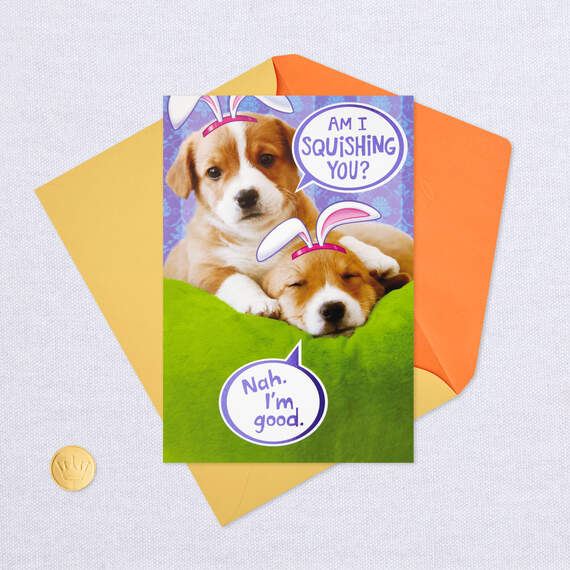Love Being Close to You Puppies Easter Card, , large image number 5