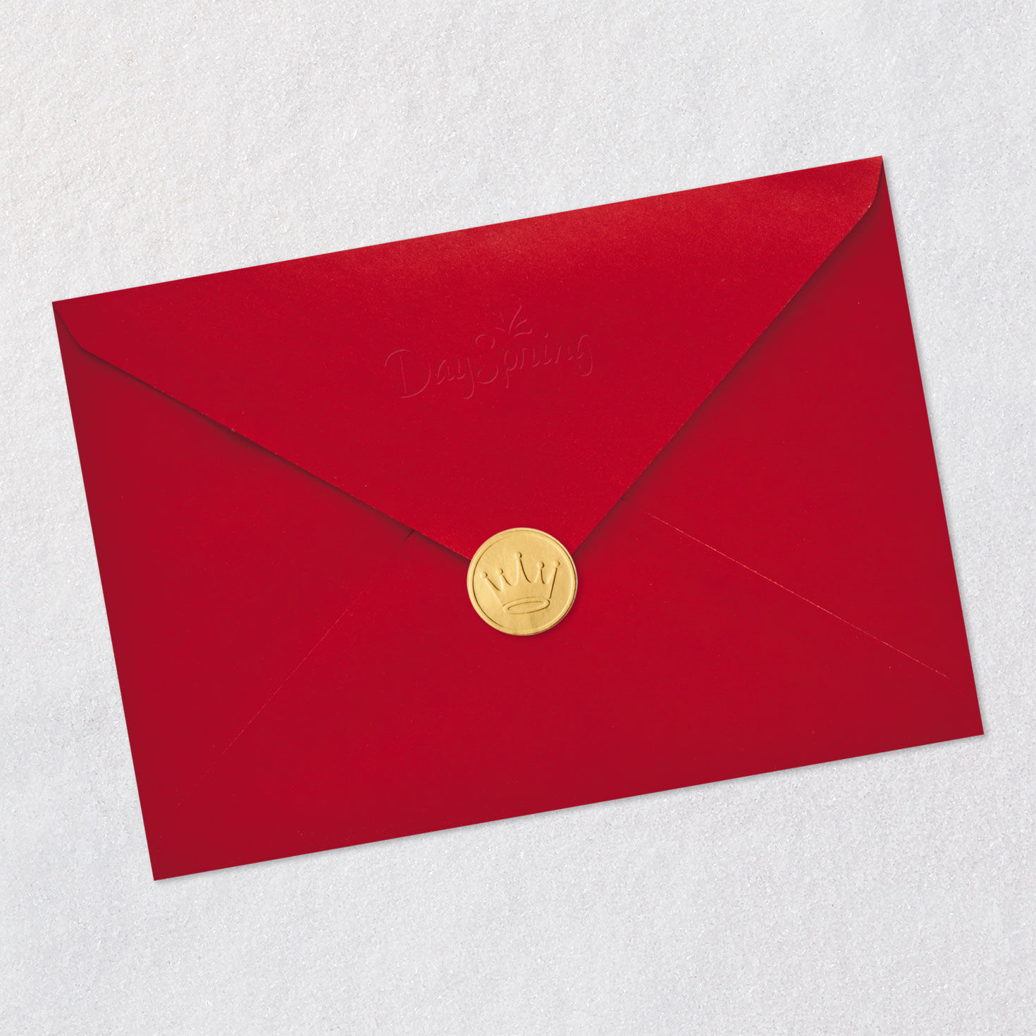 Star on Branch Religious Christmas Card for Son Envelope Back with Seal image number 8