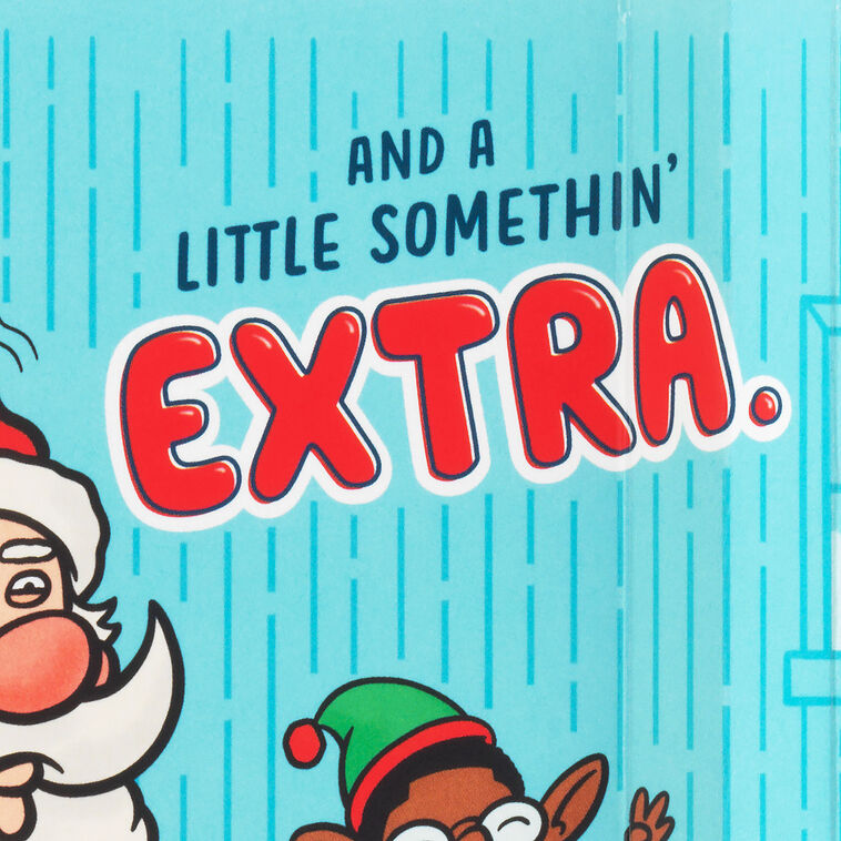 Santa and Farting Elves Funny Christmas Card With Sound Sentiment image number 2