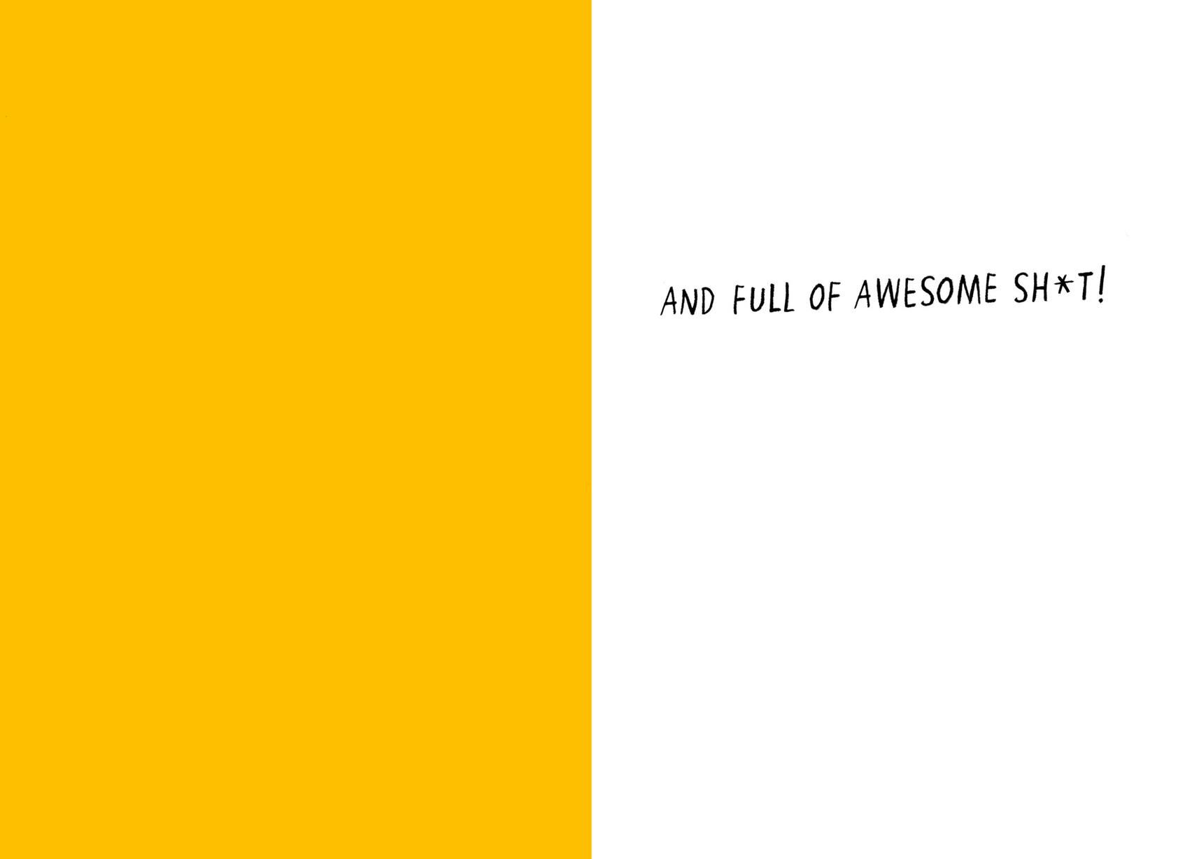 Full of Awesome Poem Funny Thanksgiving Card