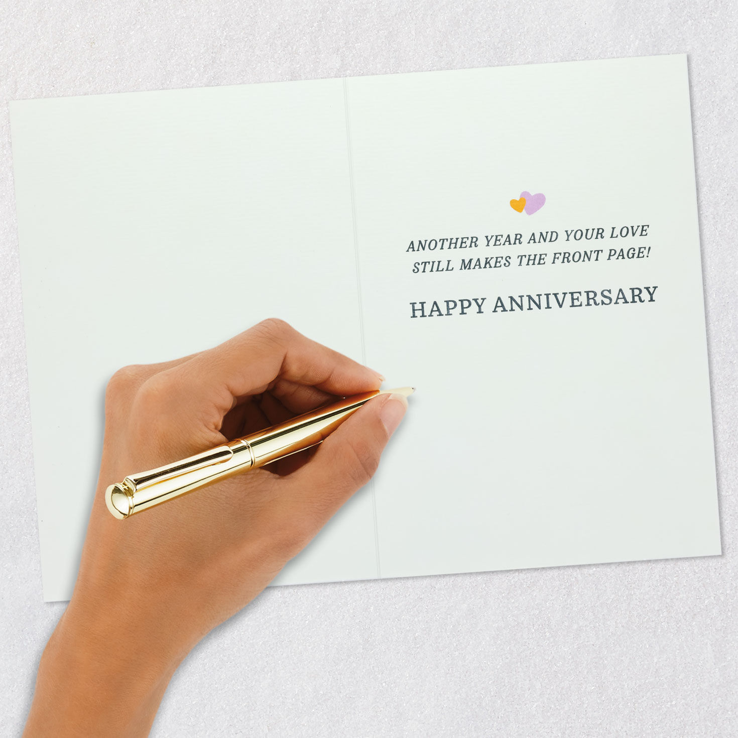 Newspaper Cartoon Anniversary Card Signing card image number 6