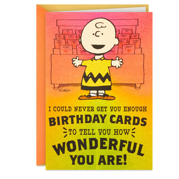 Peanuts® Charlie Brown Wonderful You Funny Birthday Card With Mini Cards