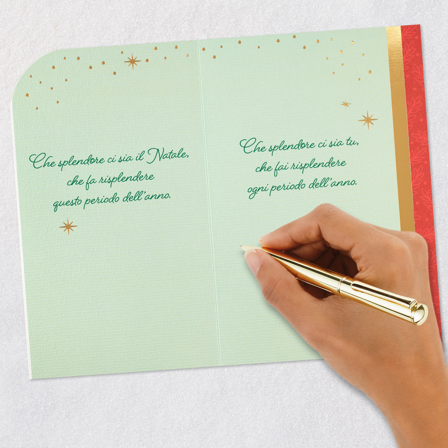 You Brighten the Year Italian-Language Christmas Card, , large image number 7