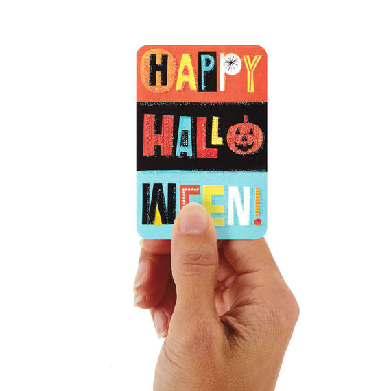 3.25" Mini Happy Halloween Blank Halloween Card, , large image number 1