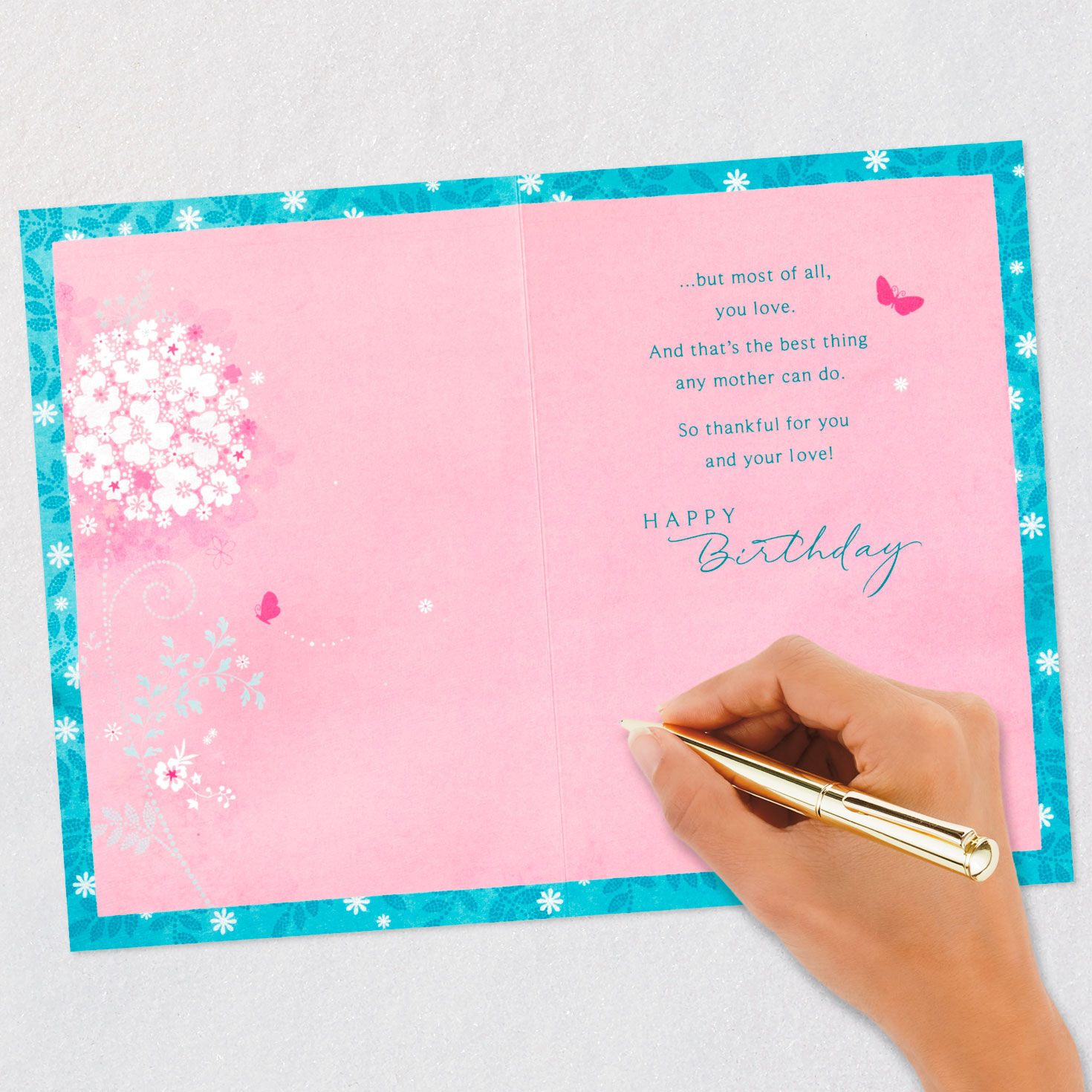 Thankful for You Butterfly Birthday Card for Mom, , large image number 6