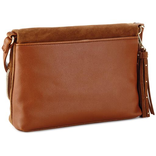 Mark Hall Purses Totes Accessories Hallmark Mark Hall Tan Foldover Crossbody Purse