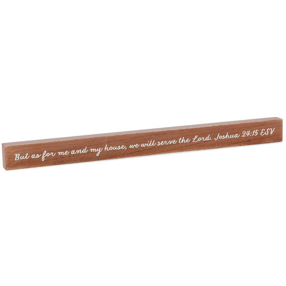 As for Me and My House Scripture Quote Sign, 23.5x2, , large image number 1