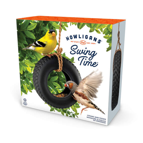 Howligans Swing Time Tire Bird Feeder