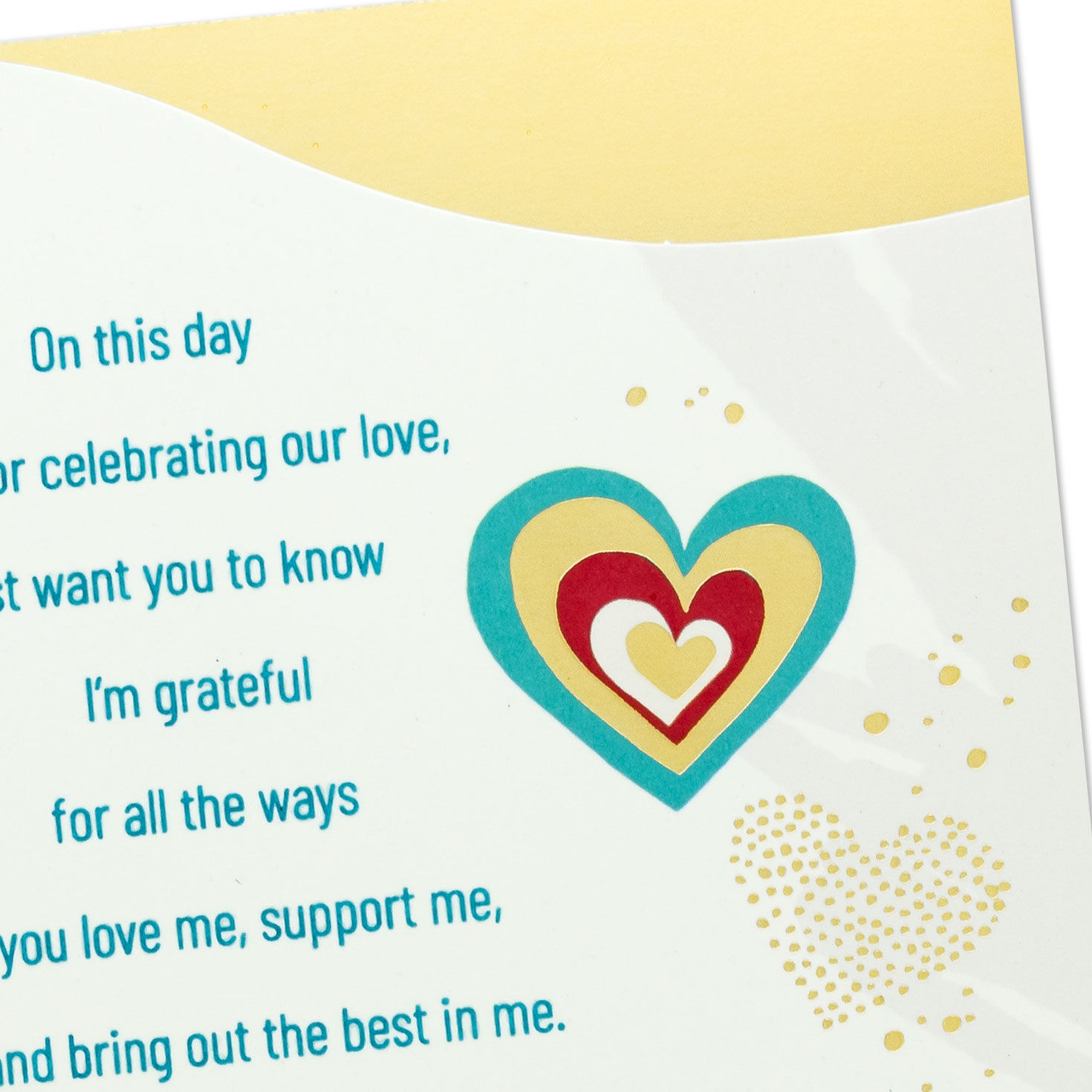 Colorful Hearts Anniversary Card for Husband Card Front Detail image number 5