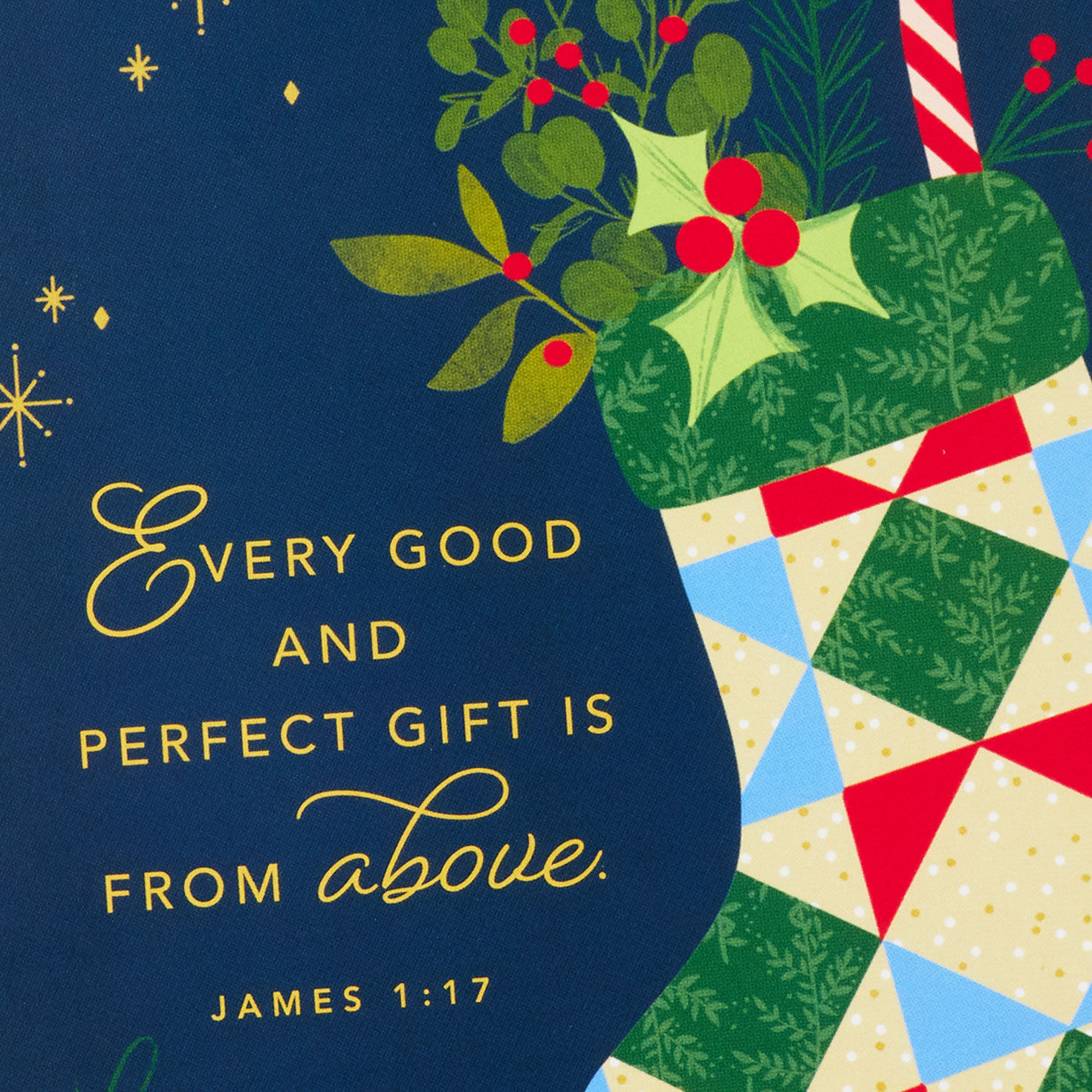 Stocking DaySpring Religious Christmas Cards Cover Detail image number 5
