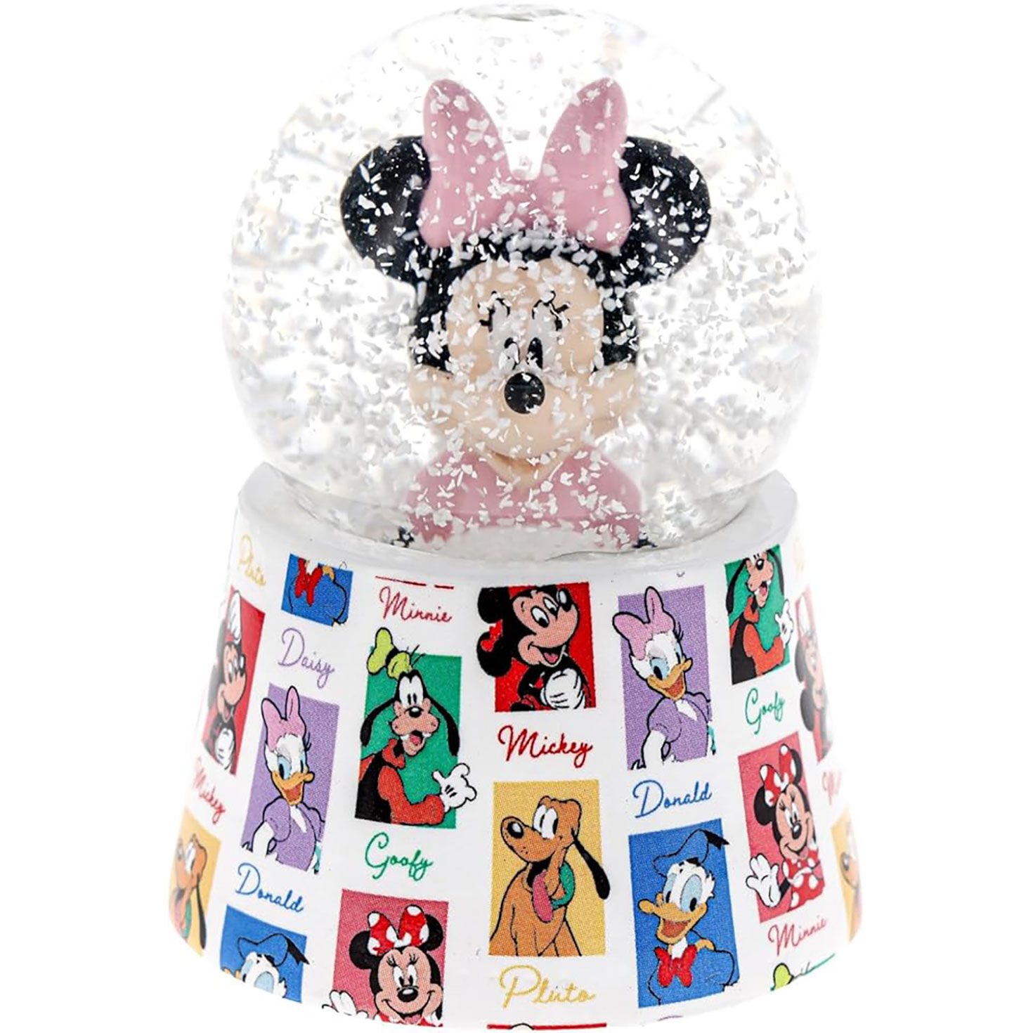 Silver Buffalo Disney Minnie Mouse Mini Light-Up Snow Globe