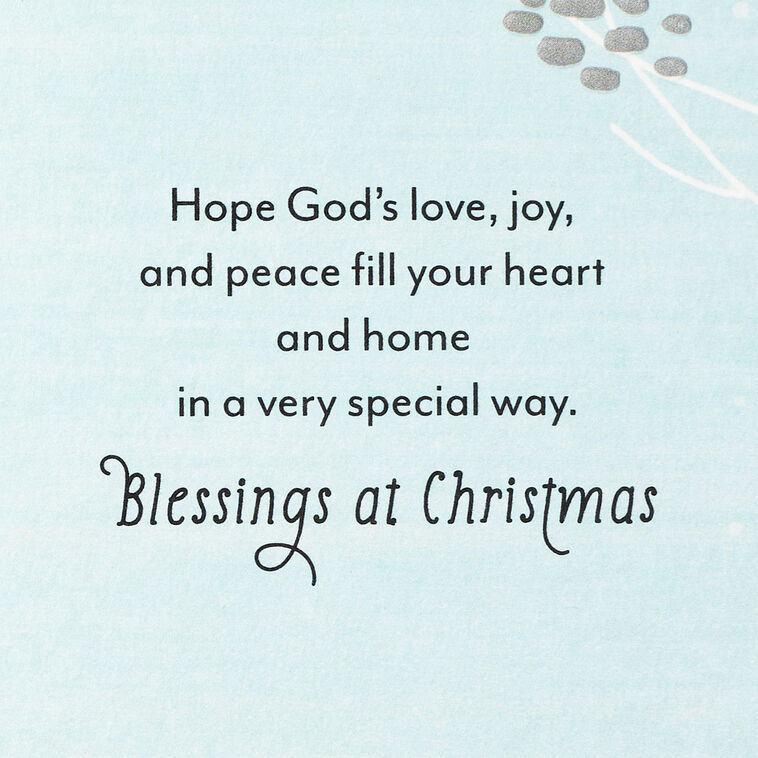 Deer and Bird Christmas Card Sentiment image number 2