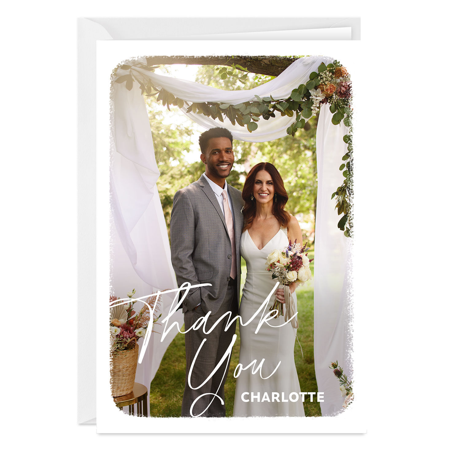 White Frame Custom Thank-You Card for only USD 4.99 | Hallmark
