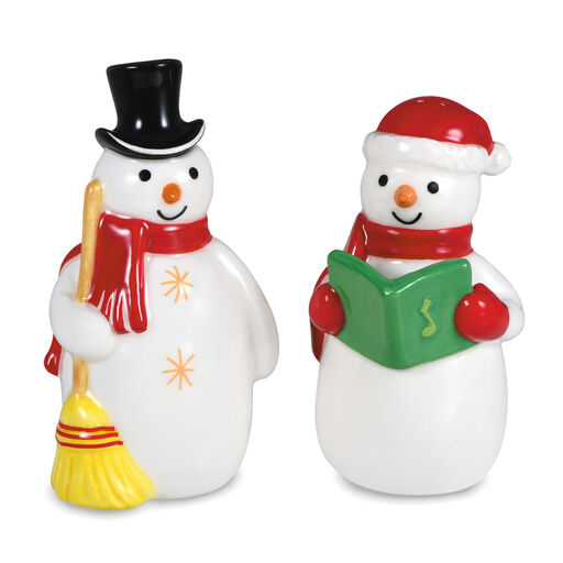 20th Anniversary Snowman Salt and Pepper Shakers, Set of 2, 