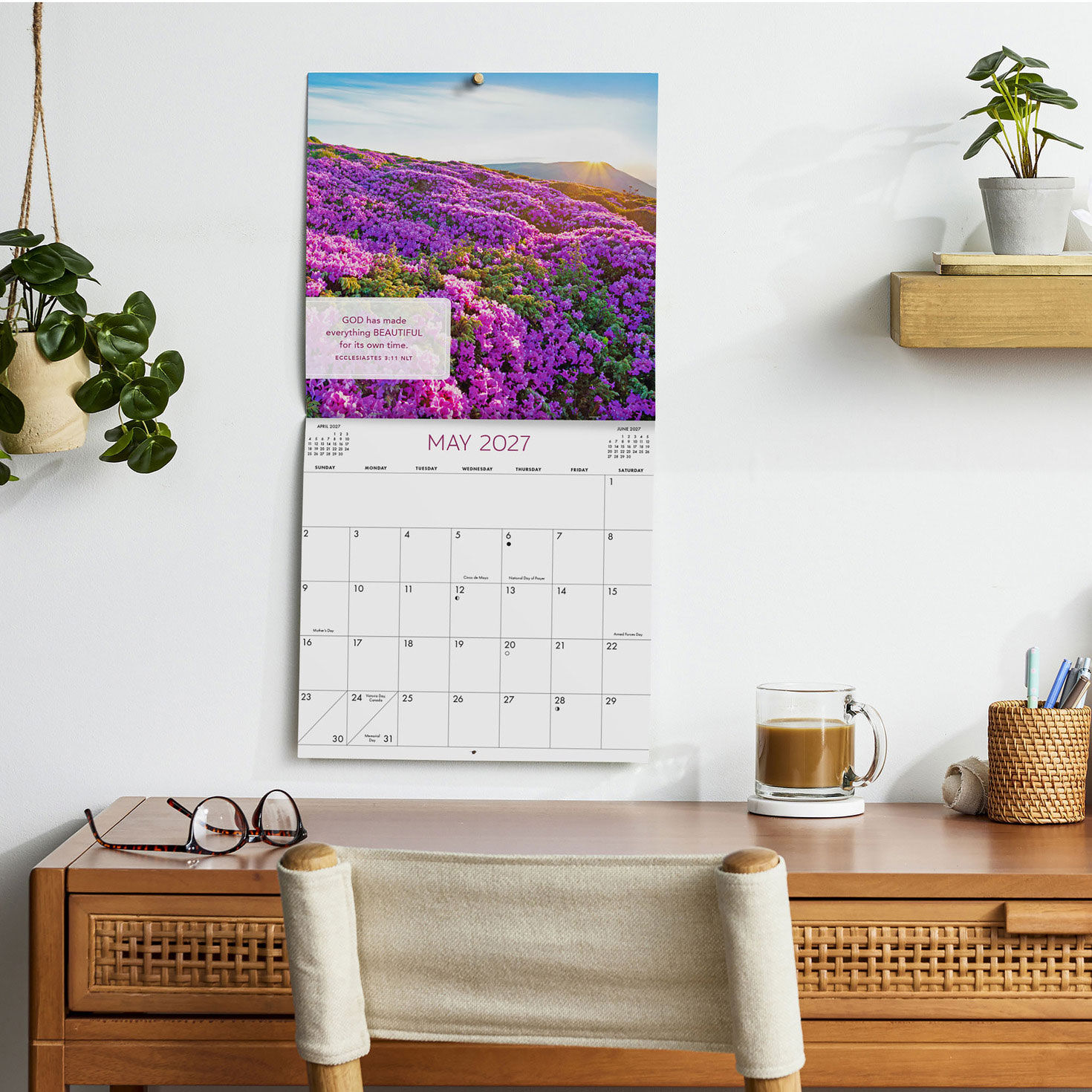 DaySpring Bible Verses 2027 12-Month Wall Calendar in use image number 5