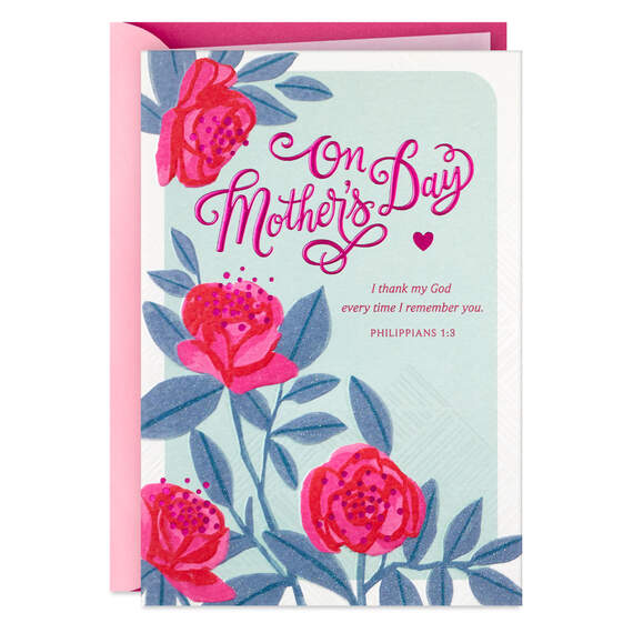 You're a Blessing to Your Family and Me Religious Mother's Day Card
