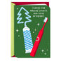 Toothpaste Tree with Red Brush Christmas Card for Dental Assistant Card Front image number 1
