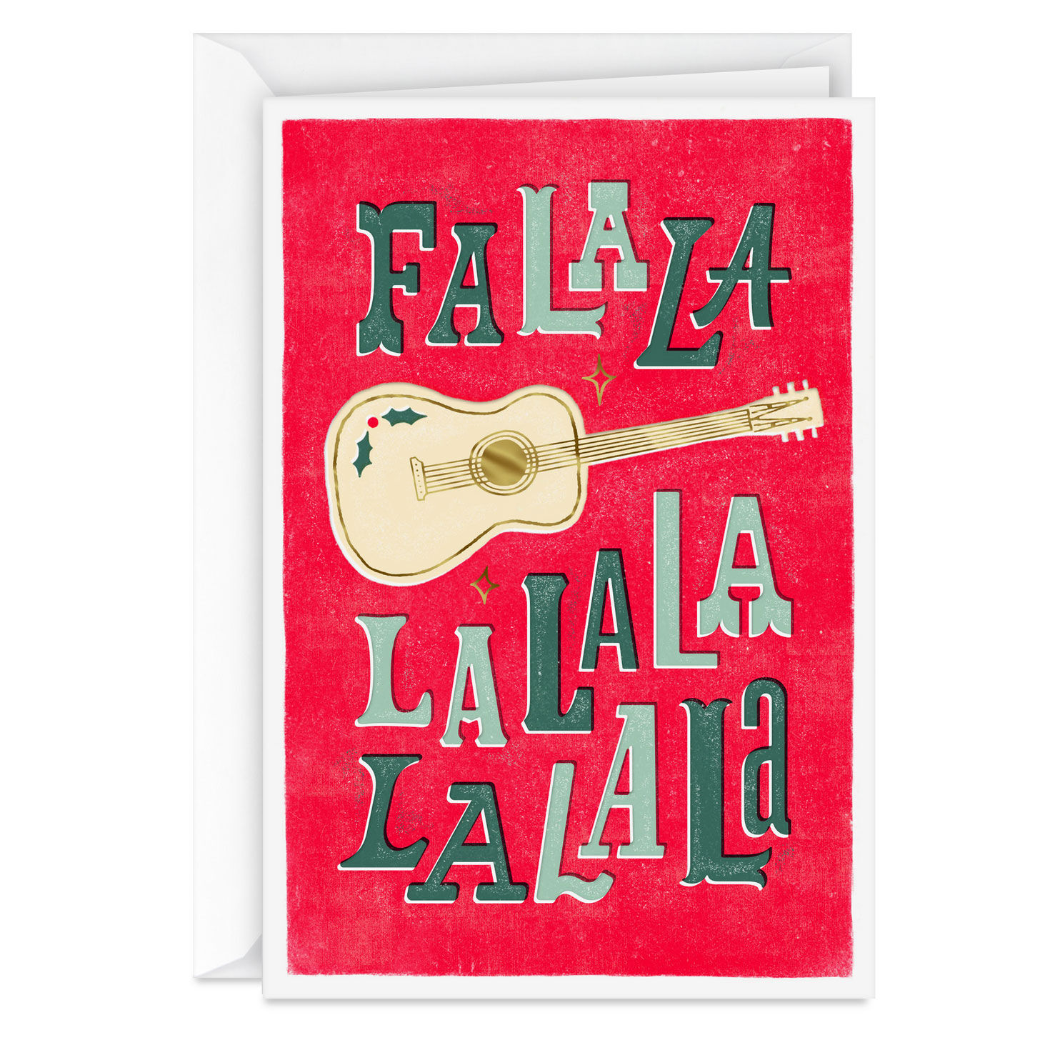 Hallmark x Opry® Fa La La Guitar Blank Christmas Card for only USD 4.99 | Hallmark