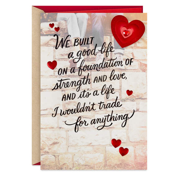 We've Built a Good Life Valentine's Day Card for Husband