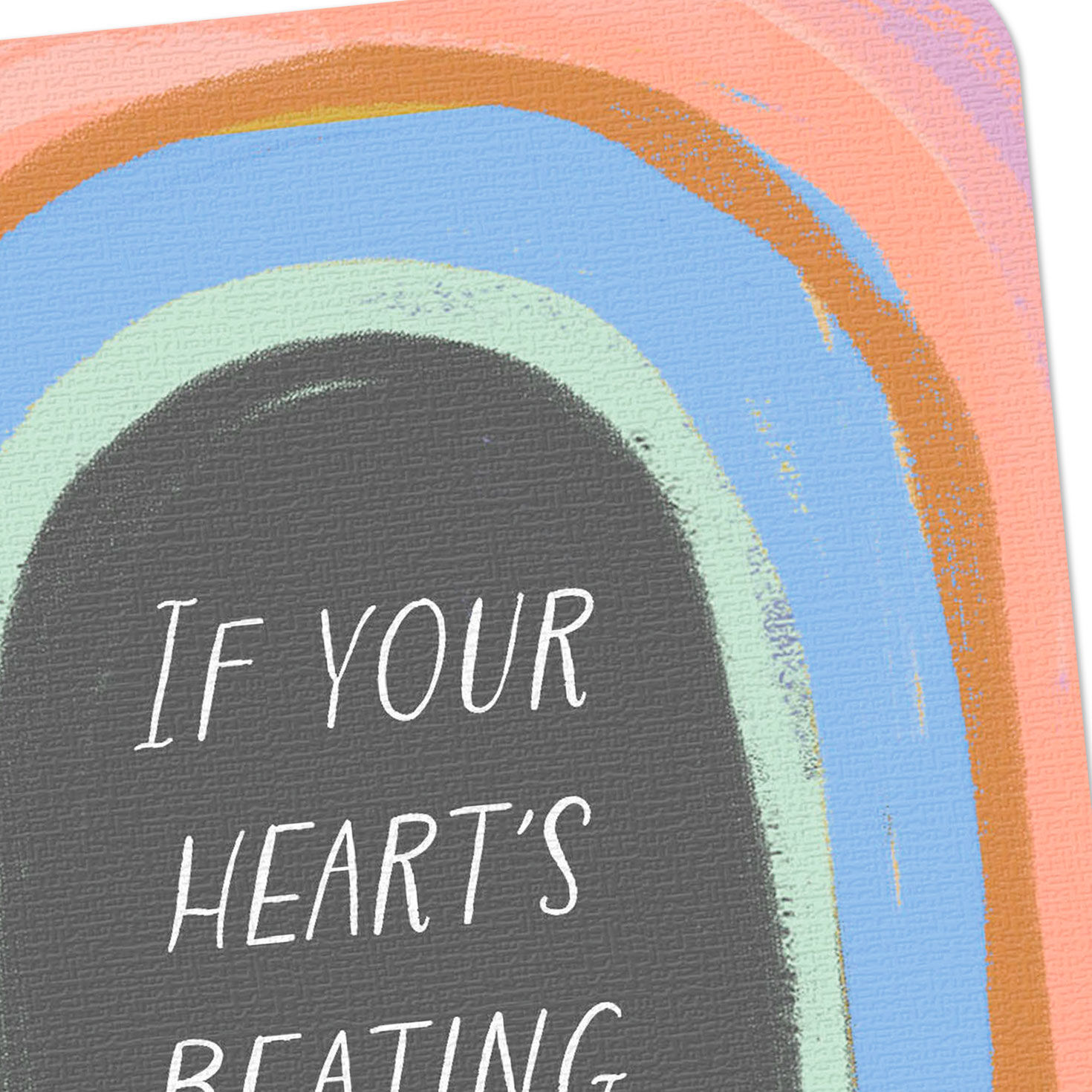 Colorful Concentric Circles Encouragement Card Card Front Detail image number 4