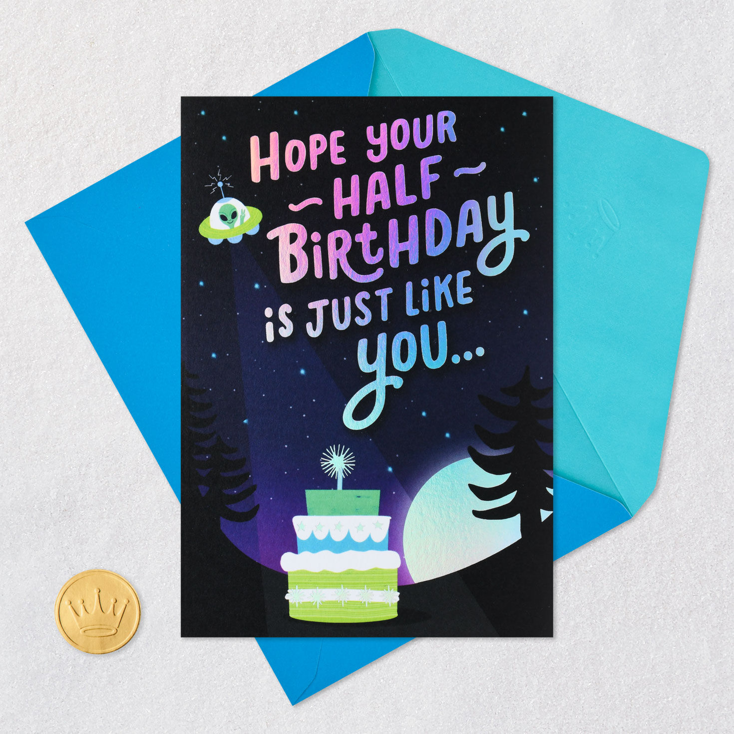 Out of this World Half Birthday Card for Kid, , large image number 5