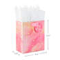 6.5" Small Pink Watercolor Gift Bag With Tissue Paper, , large image number 3