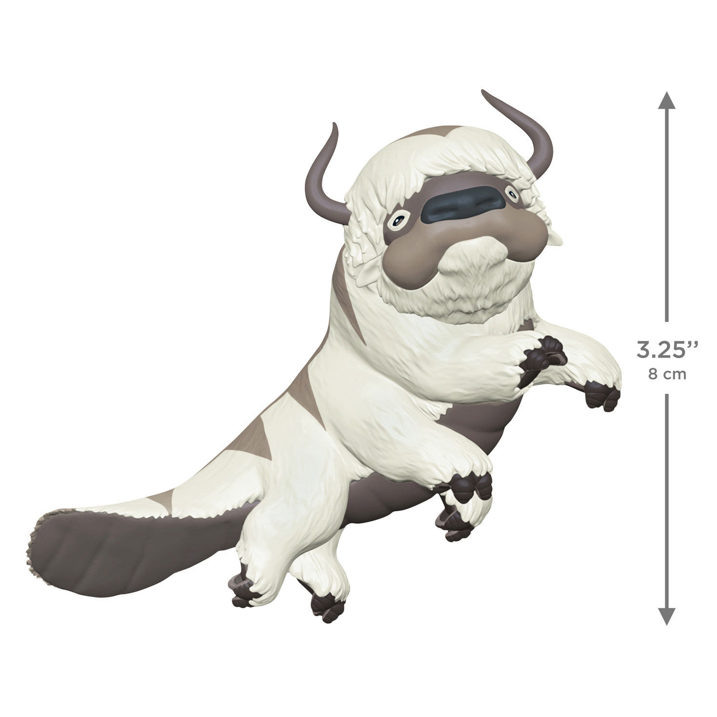 Avatar Gray and White Appa Keepsake Ornament measurement image number 3