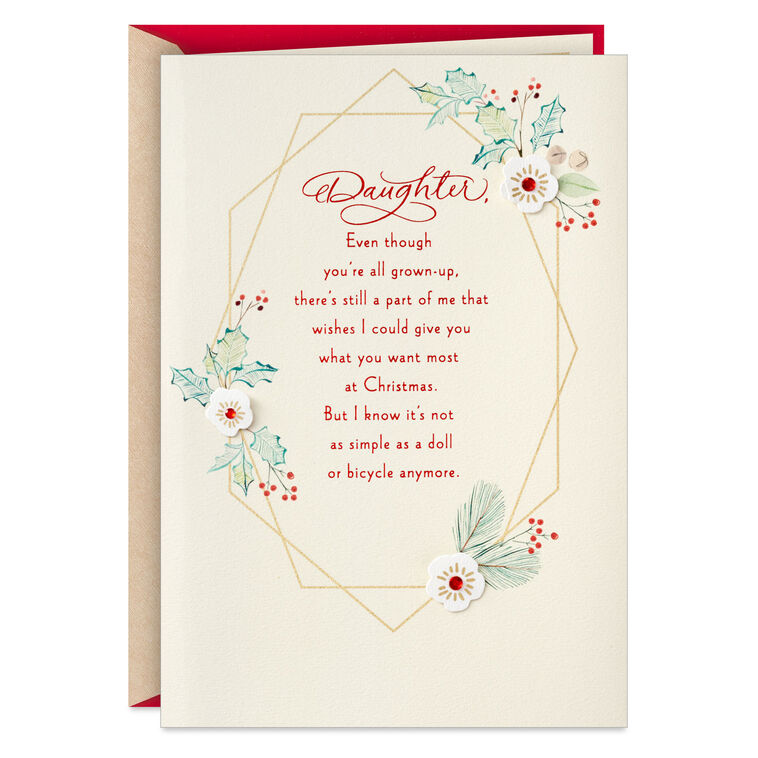 All Grown-Up Christmas Card for Daughter