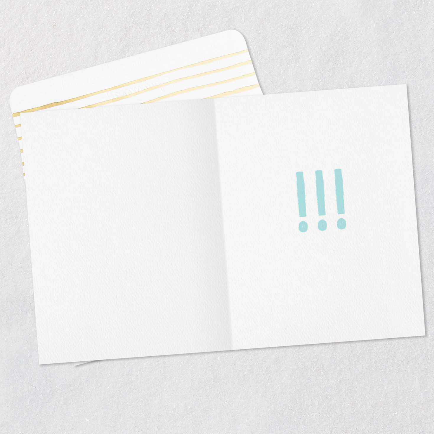 Blue and Green Blank Thank-You Card, , large image number 3