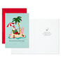 Tropical Santa Boxed Christmas Cards Pack Card Front with Sentiment image number 3